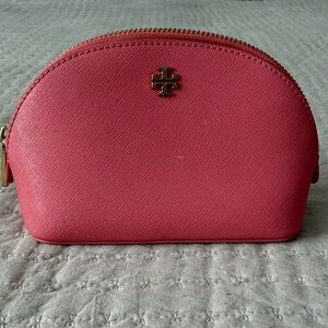 Tory Burch Vibrant Pink Small Cosmetic Case